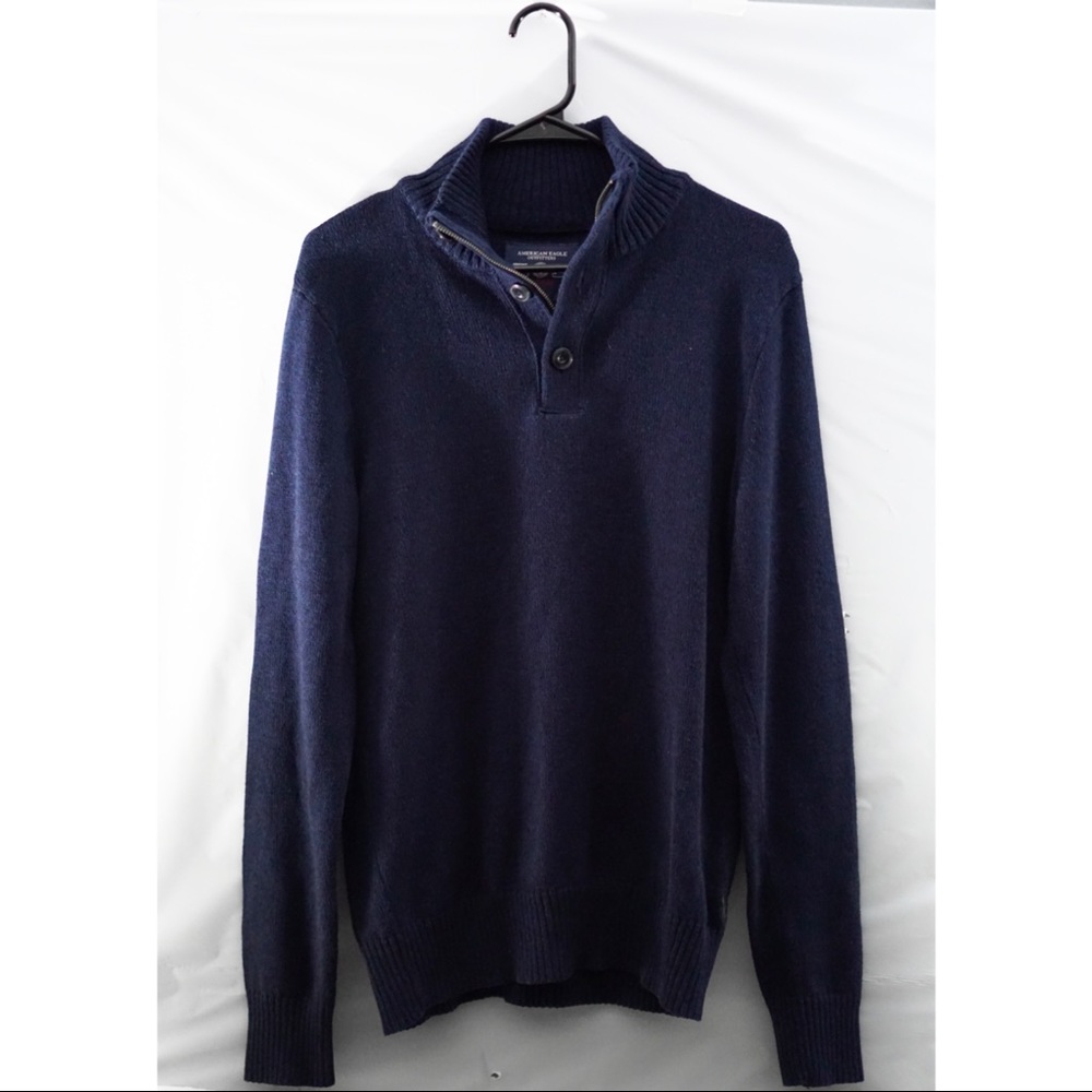 American Eagle Outfitters Athletic Fit Button Down Sweater